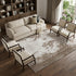8' X 10' Brown And Beige Abstract Washable Area Rug With UV Protection