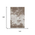 9' X 12' Brown And Beige Abstract Washable Area Rug With UV Protection