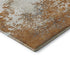 5' X 8' Copper And Beige Abstract Washable Area Rug With UV Protection