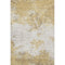 5' X 8' Gold And Beige Abstract Washable Area Rug With UV Protection