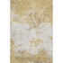 5' X 8' Gold And Beige Abstract Washable Area Rug With UV Protection