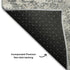 5' X 8' Gray And Silver Abstract Washable Area Rug With UV Protection