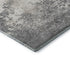 8' X 10' Gray And Silver Abstract Washable Area Rug With UV Protection