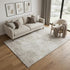 5' X 8' Ivory And Beige Abstract Washable Area Rug With UV Protection