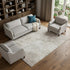 9' X 12' Ivory And Beige Abstract Washable Area Rug With UV Protection