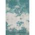 8' X 10' Teal And Ivory Abstract Washable Area Rug With UV Protection