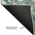 8' X 10' Teal And Ivory Abstract Washable Area Rug With UV Protection