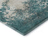8' X 10' Teal And Ivory Abstract Washable Area Rug With UV Protection