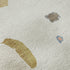 8' Ivory Orange Blue And Green Abstract Washable Round Rug With UV Protection