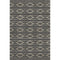 5' X 8' Black And Taupe Geometric Washable Area Rug With UV Protection