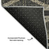 5' X 8' Black And Taupe Geometric Washable Area Rug With UV Protection