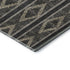 5' X 8' Black And Taupe Geometric Washable Area Rug With UV Protection