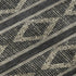 5' X 8' Black And Taupe Geometric Washable Area Rug With UV Protection