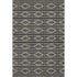 5' X 8' Black And Taupe Geometric Washable Area Rug With UV Protection