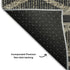 8' X 10' Black And Taupe Geometric Washable Area Rug With UV Protection
