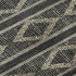 8' X 10' Black And Taupe Geometric Washable Area Rug With UV Protection