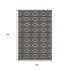 9' X 12' Black And Taupe Geometric Washable Area Rug With UV Protection