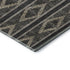 9' X 12' Black And Taupe Geometric Washable Area Rug With UV Protection