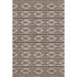5' X 8' Brown And Beige Geometric Washable Area Rug With UV Protection