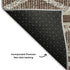 5' X 8' Brown And Beige Geometric Washable Area Rug With UV Protection