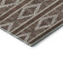 8' X 10' Brown And Beige Geometric Washable Area Rug With UV Protection