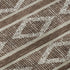 8' X 10' Brown And Beige Geometric Washable Area Rug With UV Protection