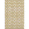 5' X 8' Gold And Beige Geometric Washable Area Rug With UV Protection