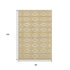 8' X 10' Gold And Beige Geometric Washable Area Rug With UV Protection