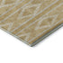 8' X 10' Gold And Beige Geometric Washable Area Rug With UV Protection