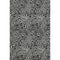 5' X 8' Black And Ivory Abstract Washable Area Rug With UV Protection