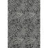 5' X 8' Black And Ivory Abstract Washable Area Rug With UV Protection