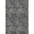 5' X 8' Black And Ivory Abstract Washable Area Rug With UV Protection