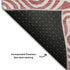 5' X 8' Blush And Ivory Abstract Washable Area Rug With UV Protection