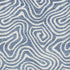 5' X 8' Denim Blue And Ivory Abstract Washable Area Rug With UV Protection
