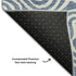 9' X 12' Denim Blue And Ivory Abstract Washable Area Rug With UV Protection