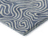 9' X 12' Denim Blue And Ivory Abstract Washable Area Rug With UV Protection