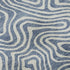9' X 12' Denim Blue And Ivory Abstract Washable Area Rug With UV Protection