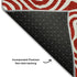 8' X 10' Red And Ivory Abstract Washable Area Rug With UV Protection