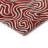 8' X 10' Red And Ivory Abstract Washable Area Rug With UV Protection