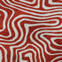 8' X 10' Red And Ivory Abstract Washable Area Rug With UV Protection