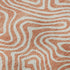 8' Salmon And Ivory Abstract Washable Round Rug With UV Protection