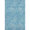 8' X 10' Teal And Ivory Abstract Washable Area Rug With UV Protection