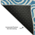 8' X 10' Teal And Ivory Abstract Washable Area Rug With UV Protection