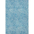 8' X 10' Teal And Ivory Abstract Washable Area Rug With UV Protection
