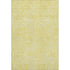 8' X 10' Yellow And Ivory Abstract Washable Area Rug With UV Protection