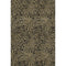 5' X 8' Black And Gold Abstract Washable Area Rug With UV Protection