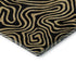 5' X 8' Black And Gold Abstract Washable Area Rug With UV Protection