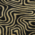 5' X 8' Black And Gold Abstract Washable Area Rug With UV Protection