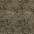 5' X 8' Black And Gold Abstract Washable Area Rug With UV Protection