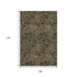 9' X 12' Black And Gold Abstract Washable Area Rug With UV Protection